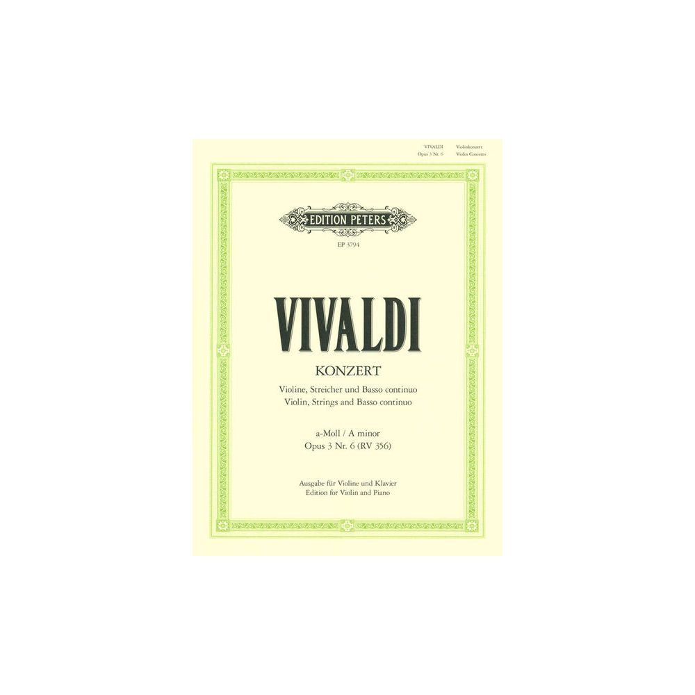 Edition Peters Vivaldi Concert a