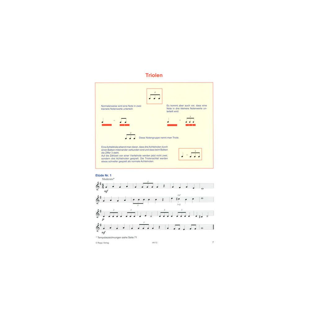 Horst Rapp Verlag Trompetenschule 2 für Fortgesc – Thomann Ireland