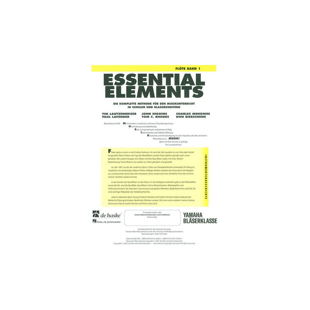 De Haske Essential Elements Flute 1 – Thomann Ireland