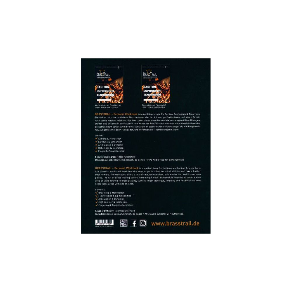 Brasstrail Duet Series 1 Treble Clef – Thomann Ireland