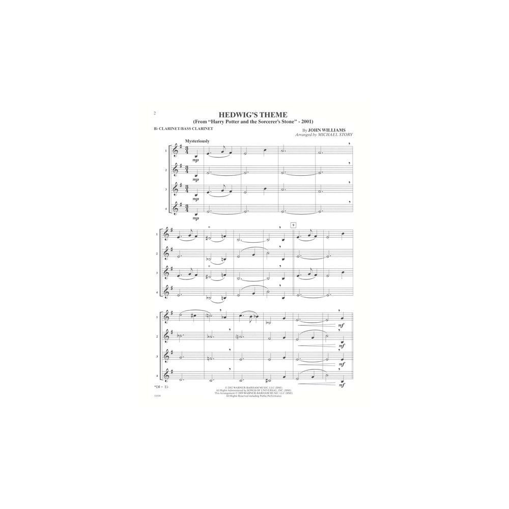 Alfred Music Publishing Movie Quartets for All Clarine – Thomann Ireland