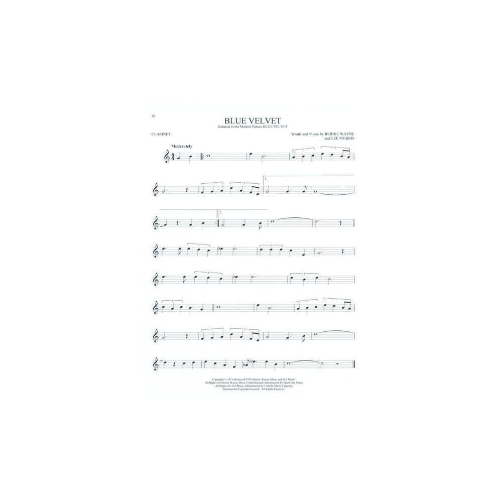 Hal Leonard 101 Movie Hits for Clarinet – Thomann Ireland