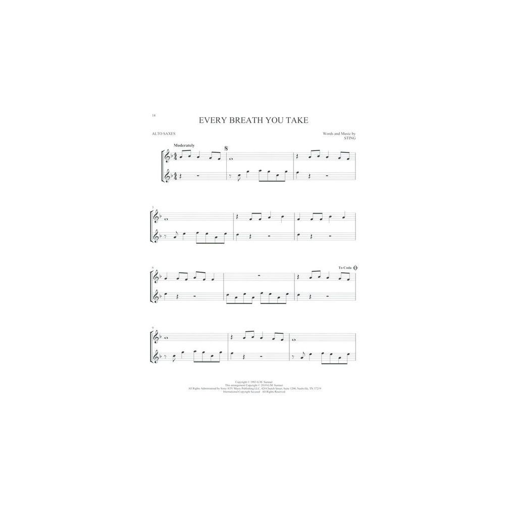 Hal Leonard Pop Classics For Two Alto Sax – Thomann Ireland