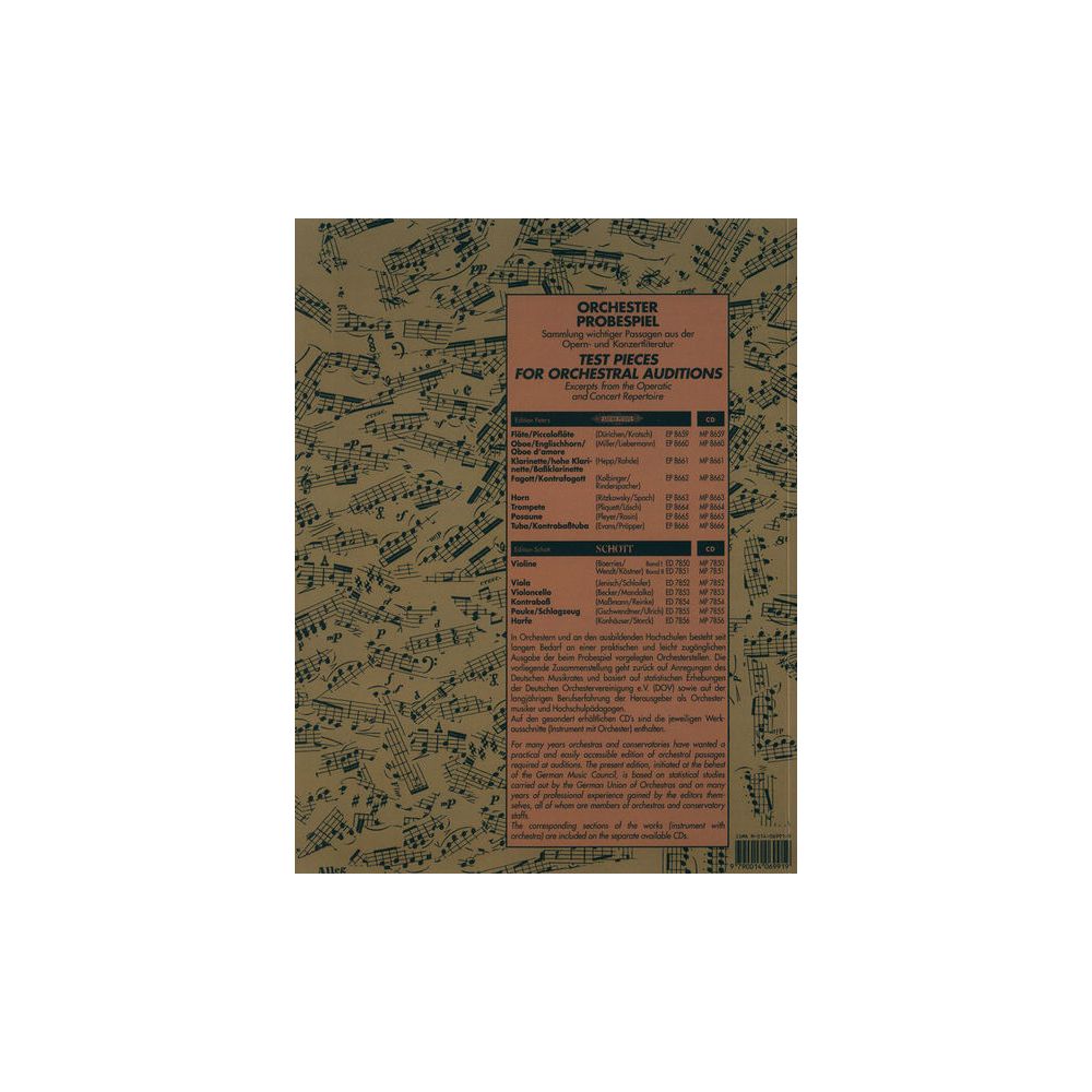 Edition Peters Orchester Probe Horn – Thomann Ireland