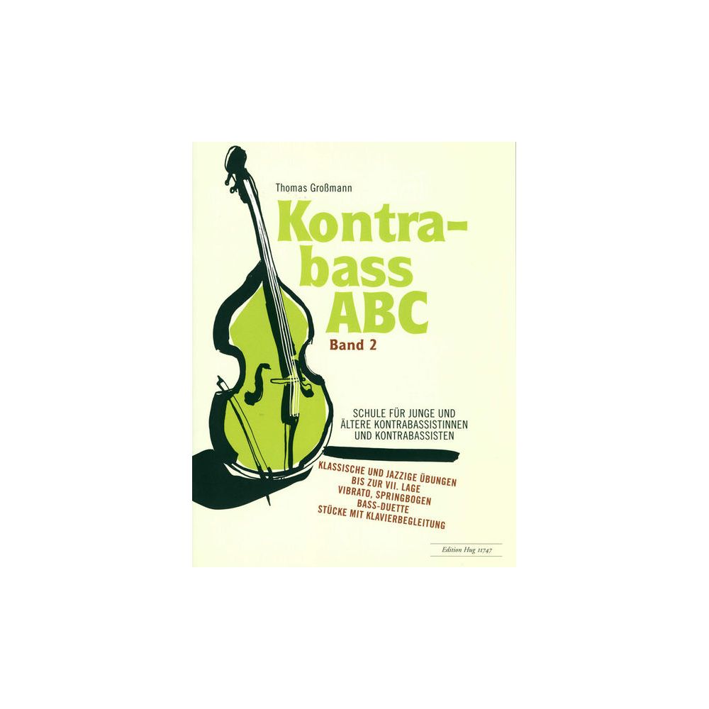 Edition Hug Kontrabass ABC 2 Schule – Thomann Ireland