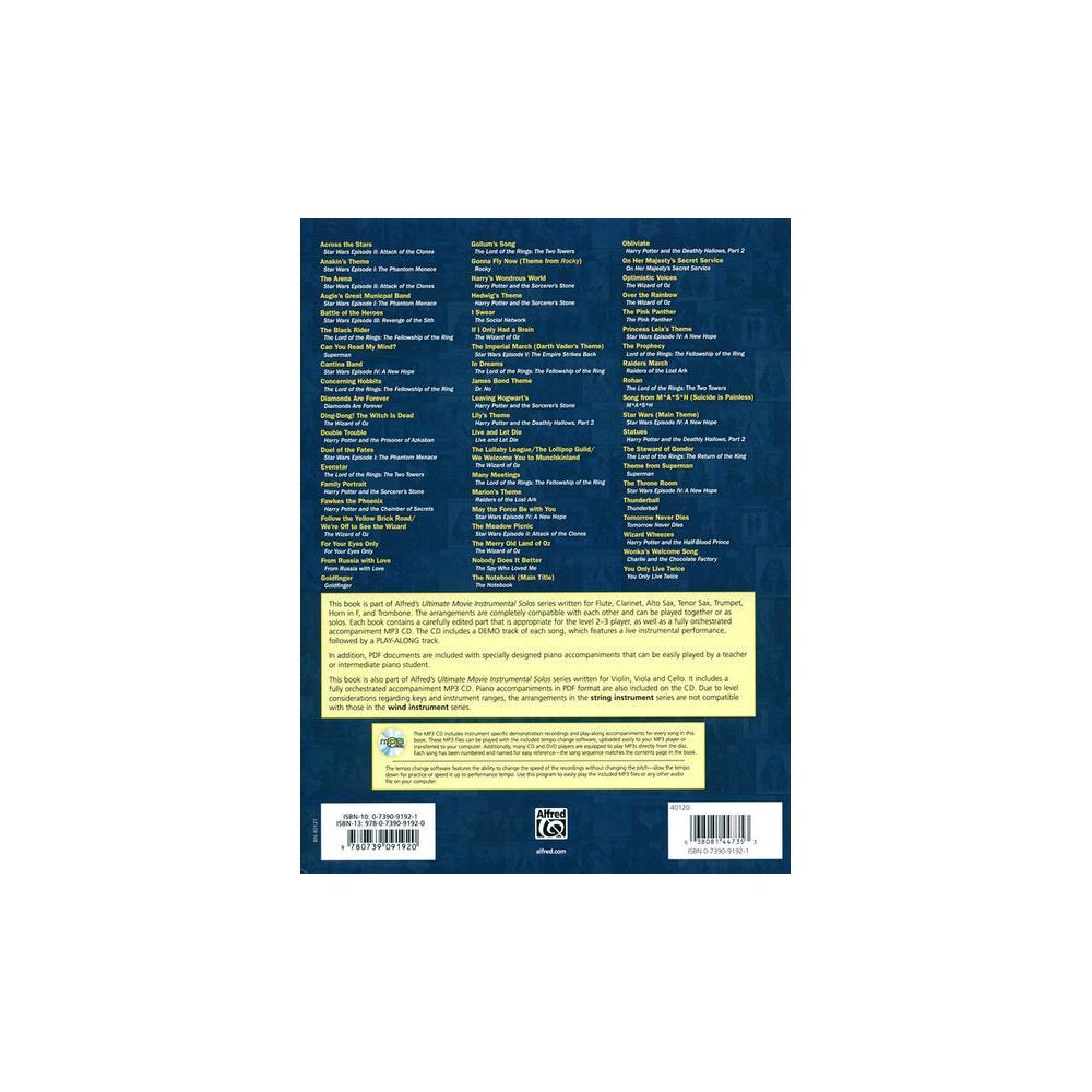 Alfred Music Publishing Ultimate Movie Solos Horn – Thomann Ireland