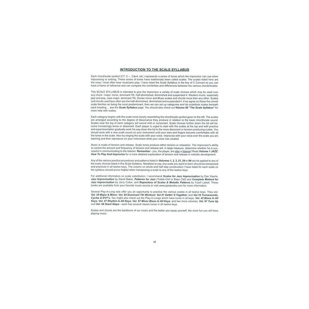Jamey Aebersold The Scale Syllabus – Thomann Ireland