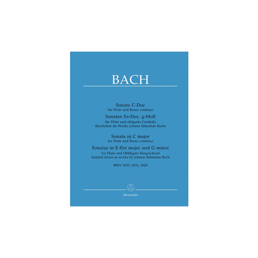 Bärenreiter Bach 3 Sonatas Flute – Thomann Ireland