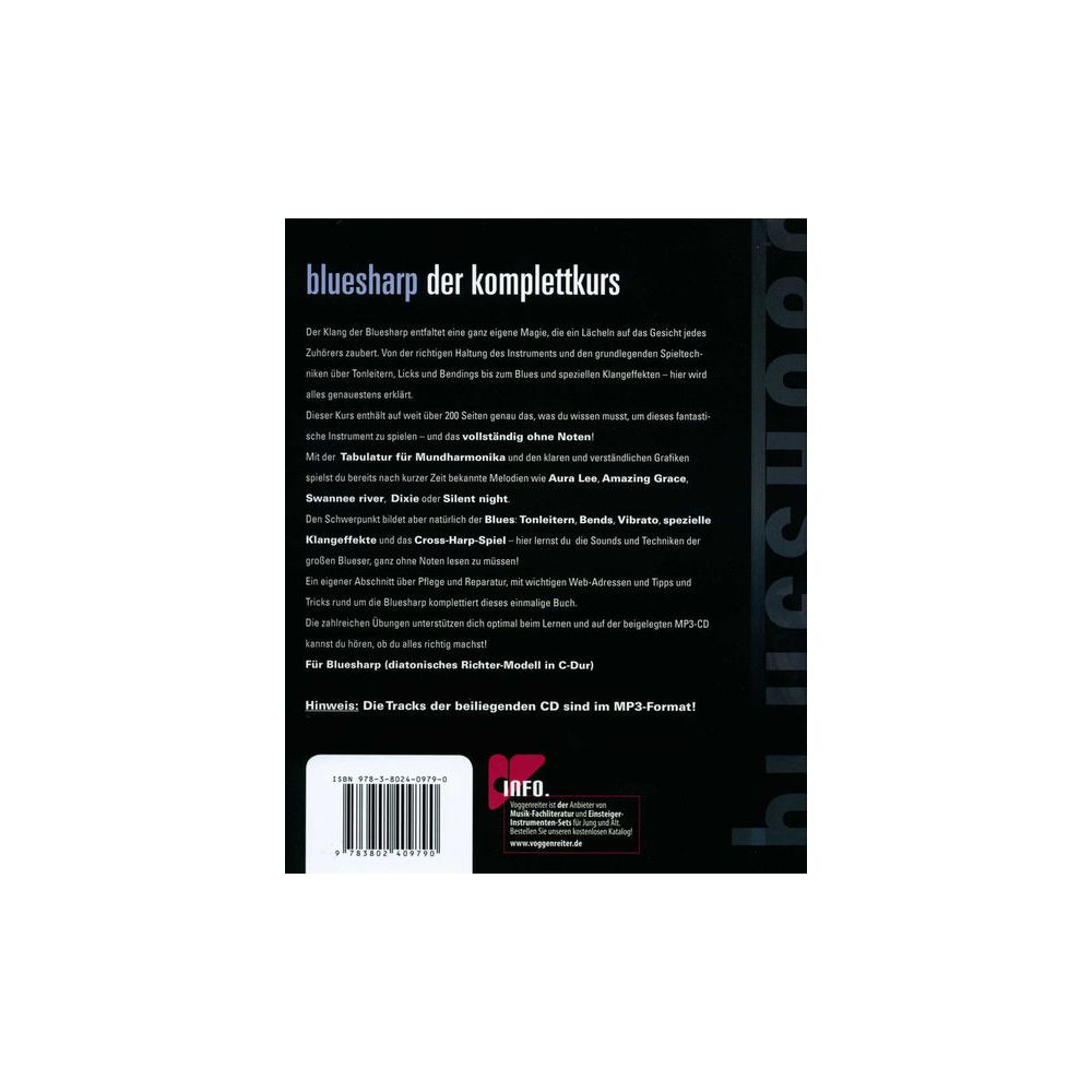 Voggenreiter Bluesharp Der Komplettkurs – Thomann Ireland