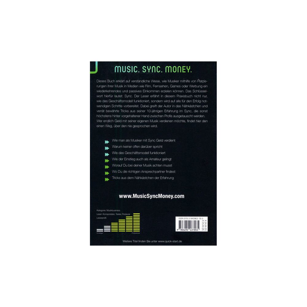 Quickstart Verlag Music.Sync.Money – Thomann Ireland