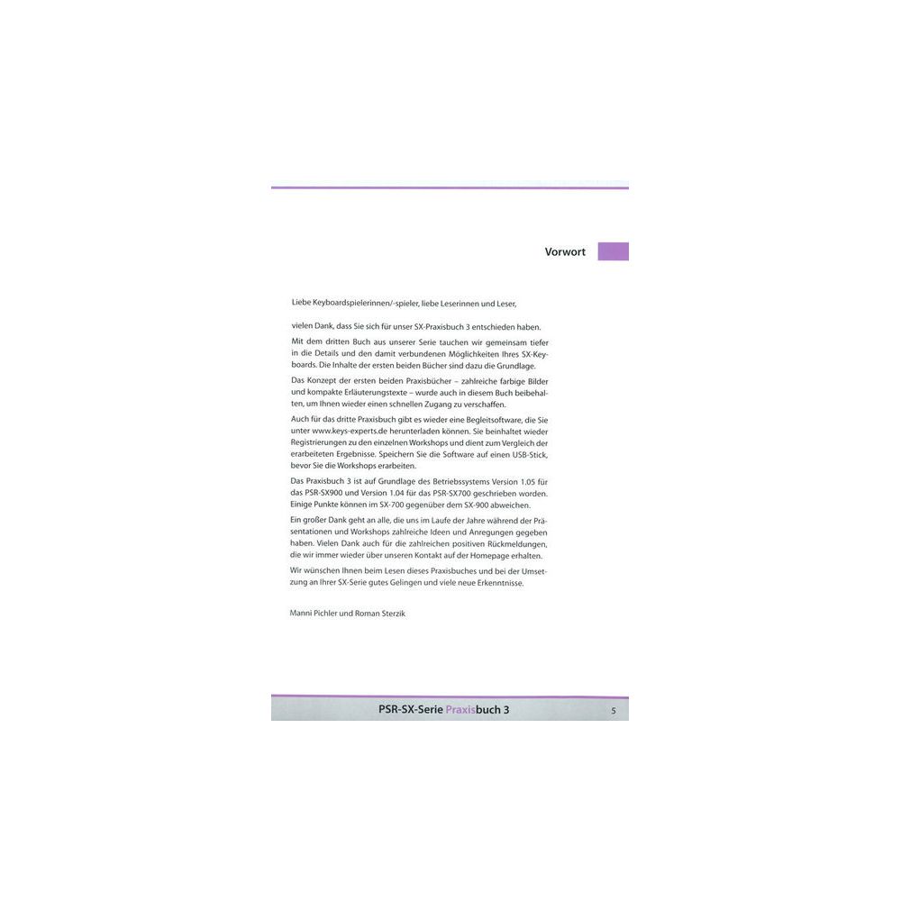 Keys Experts Verlag SX700/900 Praxisbuch 3 – Thomann Ireland