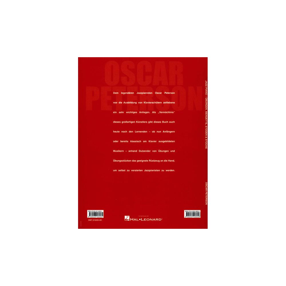 Hal Leonard Oscar Peterson Jazz Piano – Thomann Ireland
