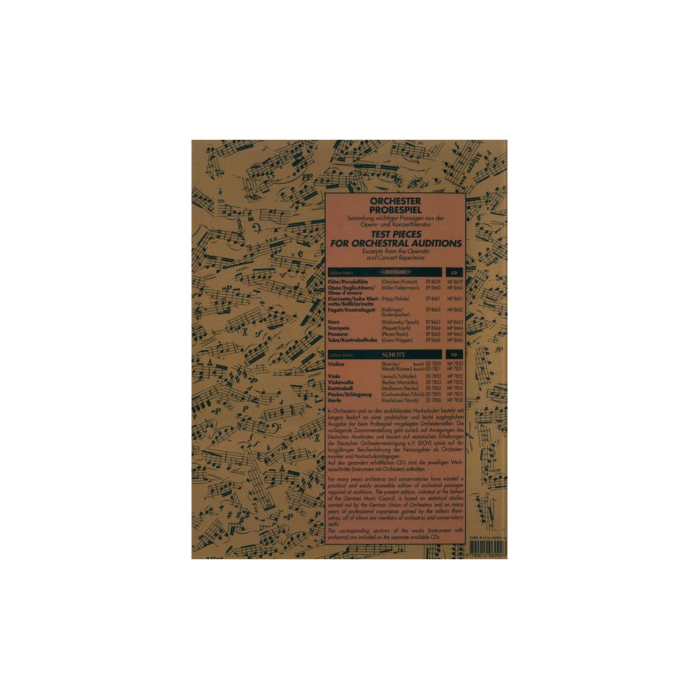 Edition Peters Orchester Probespiel Trompete – Thomann Ireland