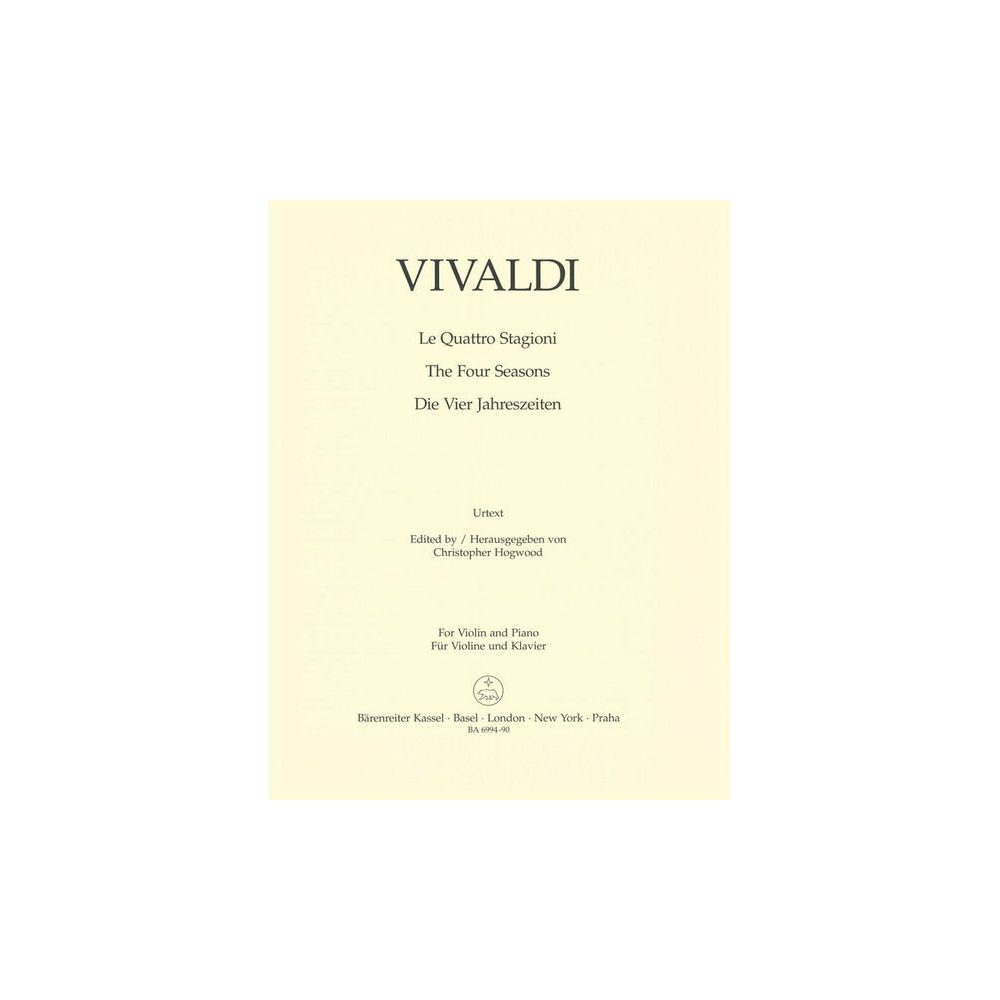 Bärenreiter Vivaldi Die Vier Jahreszeiten – Thomann Ireland