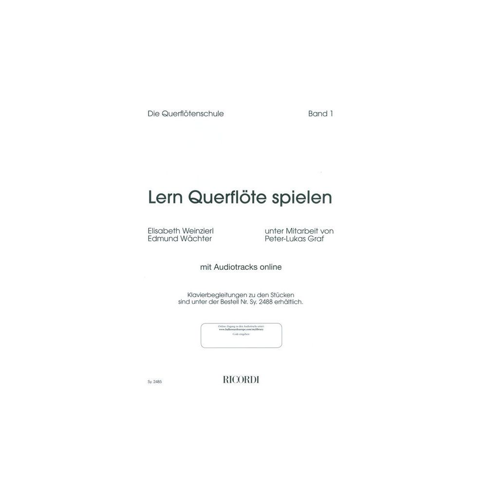 Ricordi Lern Querflöte Spielen 1 – Thomann Ireland