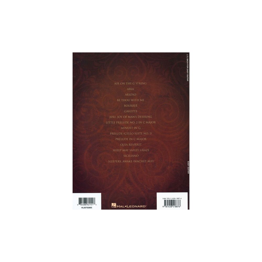 Hal Leonard J. S. Bach For Easy Guitar – Thomann Ireland