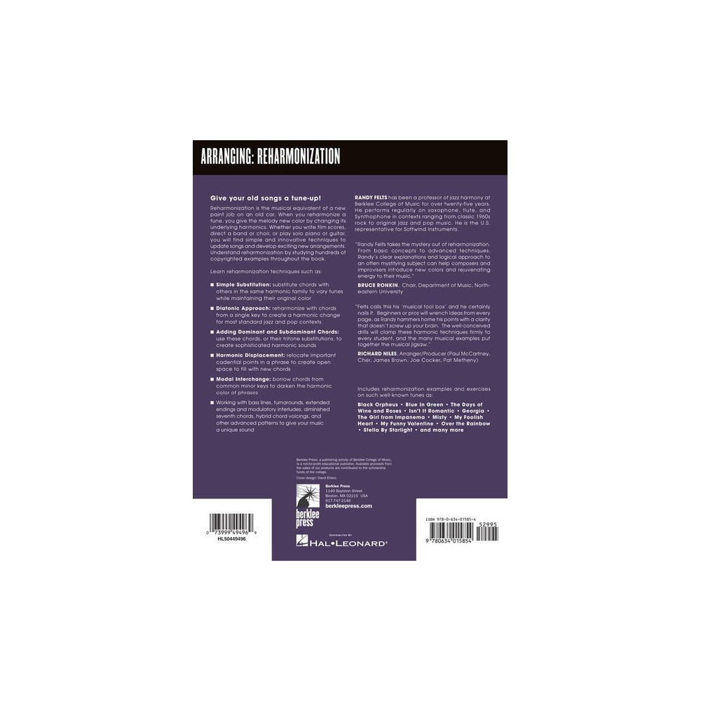 Berklee Press Reharmonization Techniques – Thomann Ireland