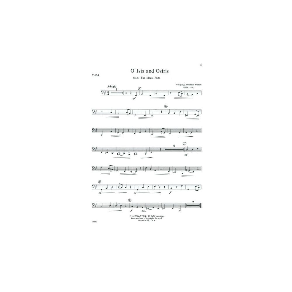 G. Schirmer Solos for the Tuba Player – Thomann Ireland