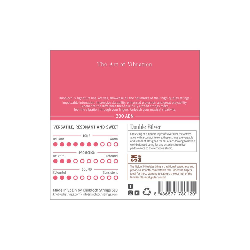 Knobloch Strings Double Silver Special Nylon300 – Thomann Ireland