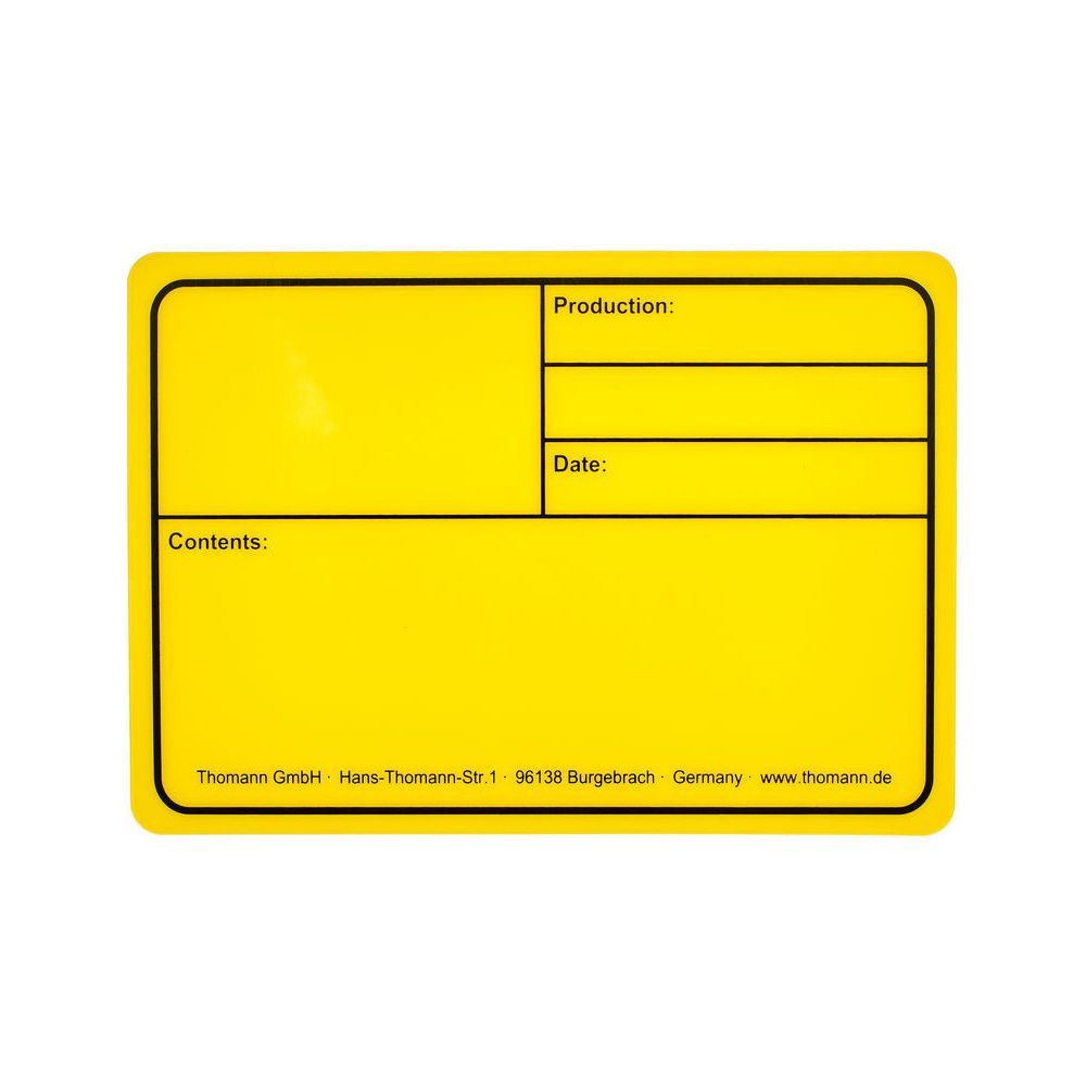 Stairville Tourlabel 177x127mm Yellow – Thomann Ireland