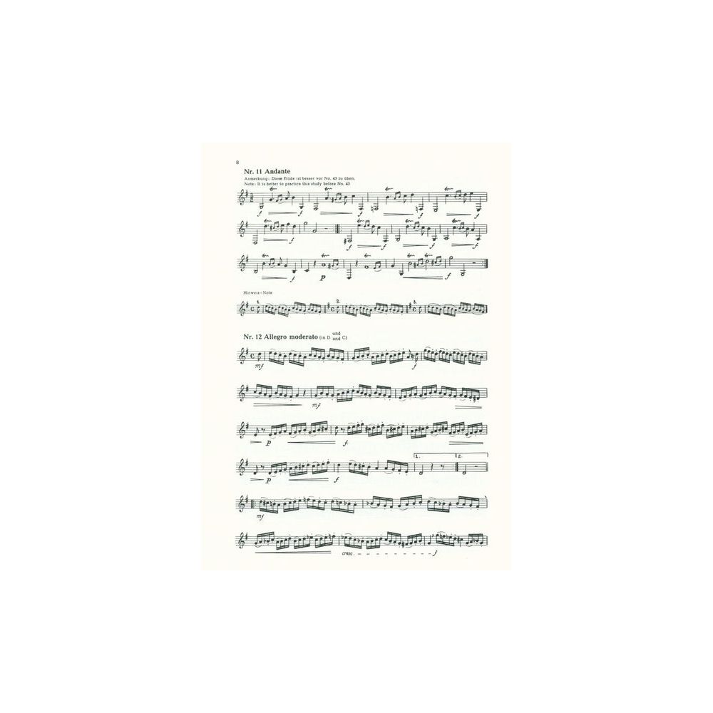 Friedrich Hofmeister Verlag Kopprasch 60 Etüden Horn 1 – Thomann Ireland