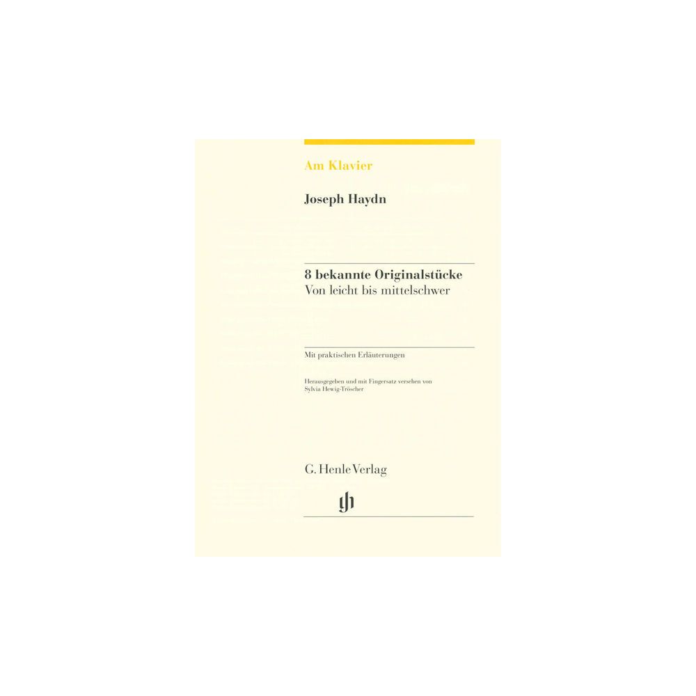 Henle Verlag Am Klavier Haydn – Thomann Ireland