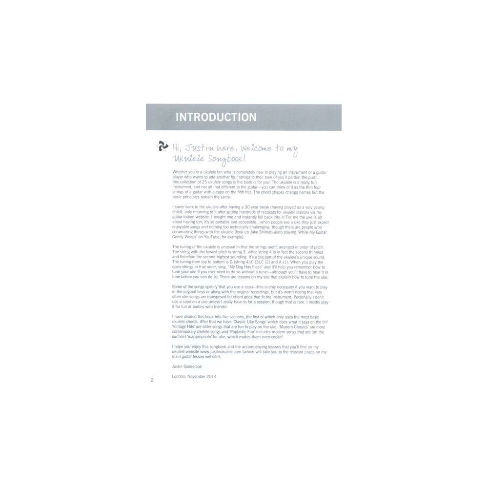 Wise Publications Justinguitar.com Ukulele – Thomann Ireland