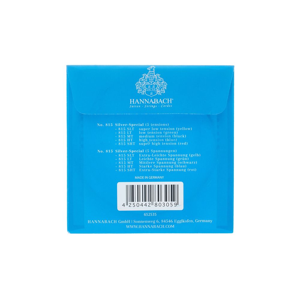 Hannabach 8155HT Blue Nylon Single A5 – Thomann Ireland
