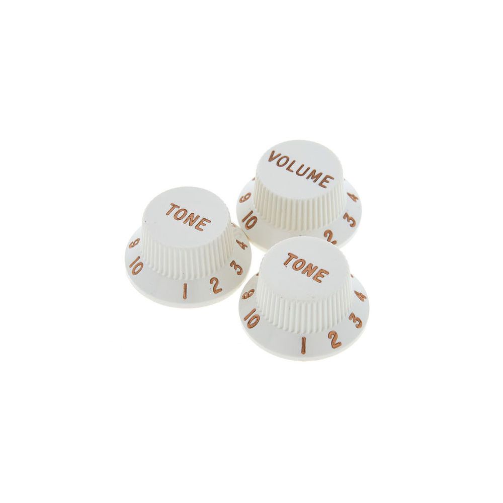 Fender Vol&Tone Knobs Set Parchment – Thomann Ireland