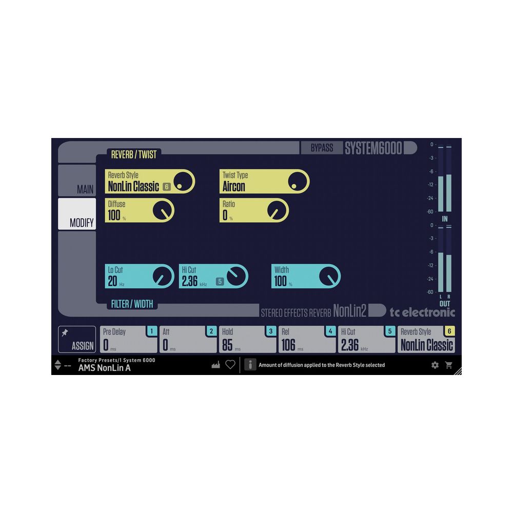 tc electronic Nonlin2 Twisted Effects Reverb – Thomann Ireland