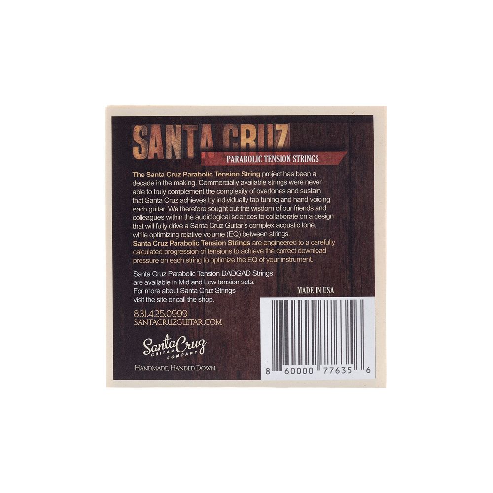 Santa Cruz Parabolic Strings DADGAD Mid – Thomann Ireland