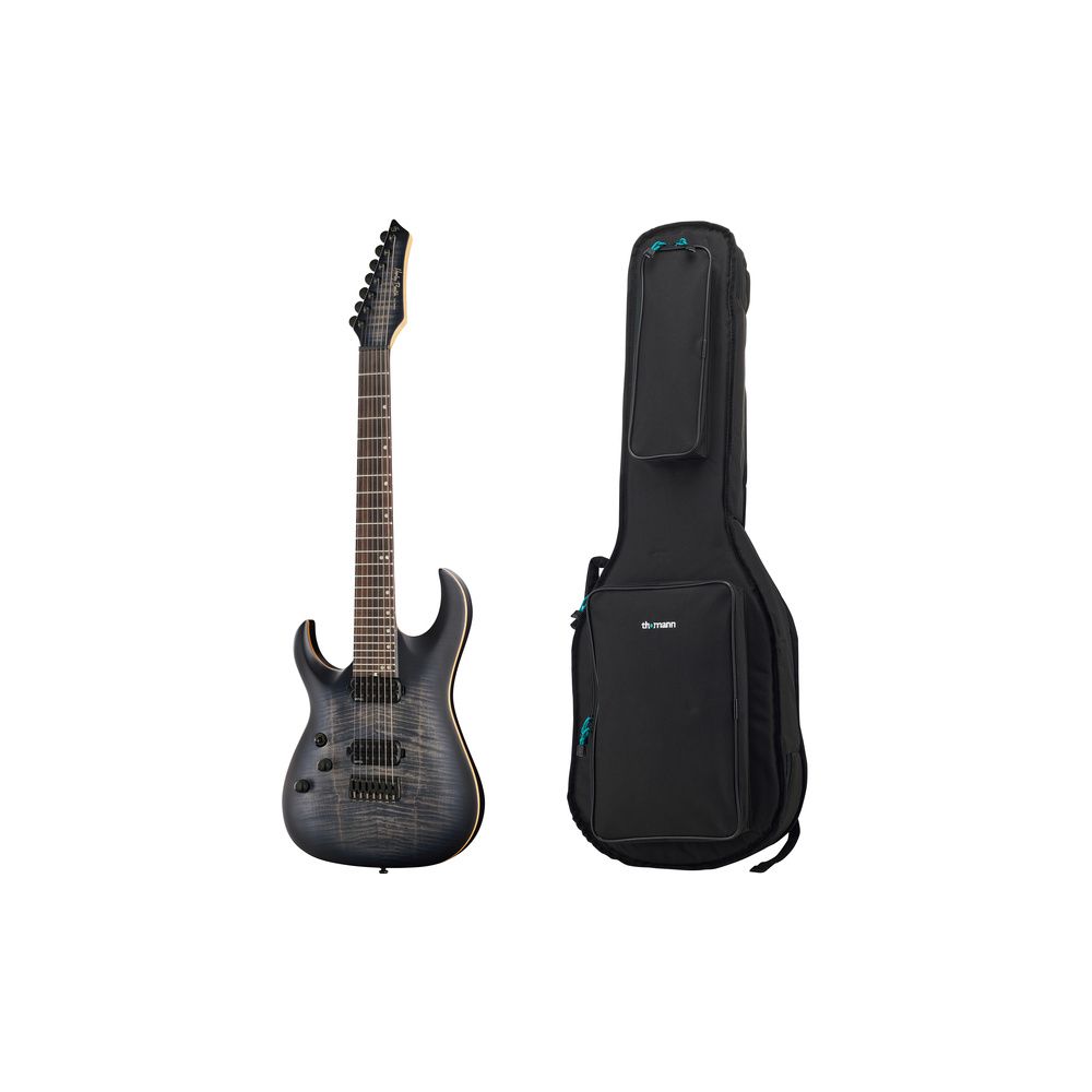 Harley Benton Amarok 7 LH BKNT Flame w/Bag – Thomann Ireland