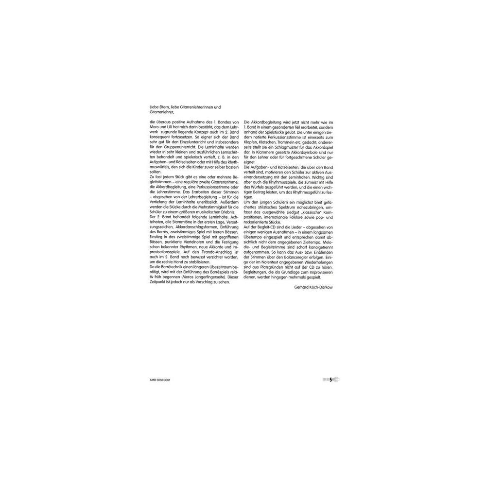 Acoustic Music Books Moro und Lilli 2 + CD – Thomann Ireland