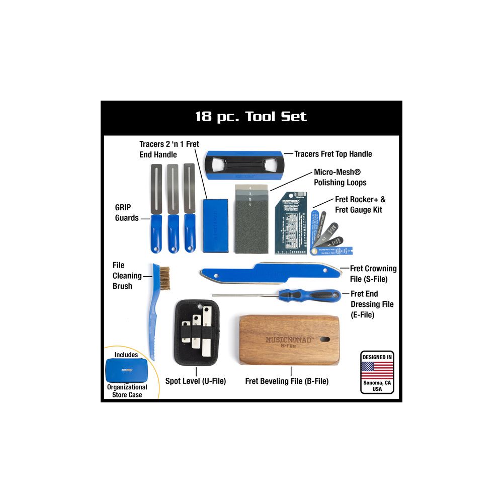 MusicNomad Guitar Tech Fret Tool Set – Thomann Ireland
