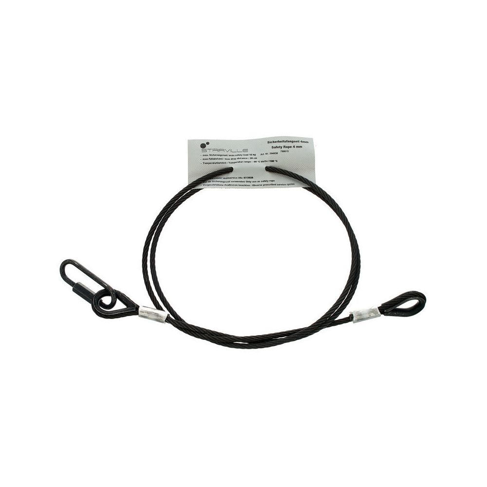 Stairville Safety Set 120cm/4mm Bk 10pcs – Thomann Ireland