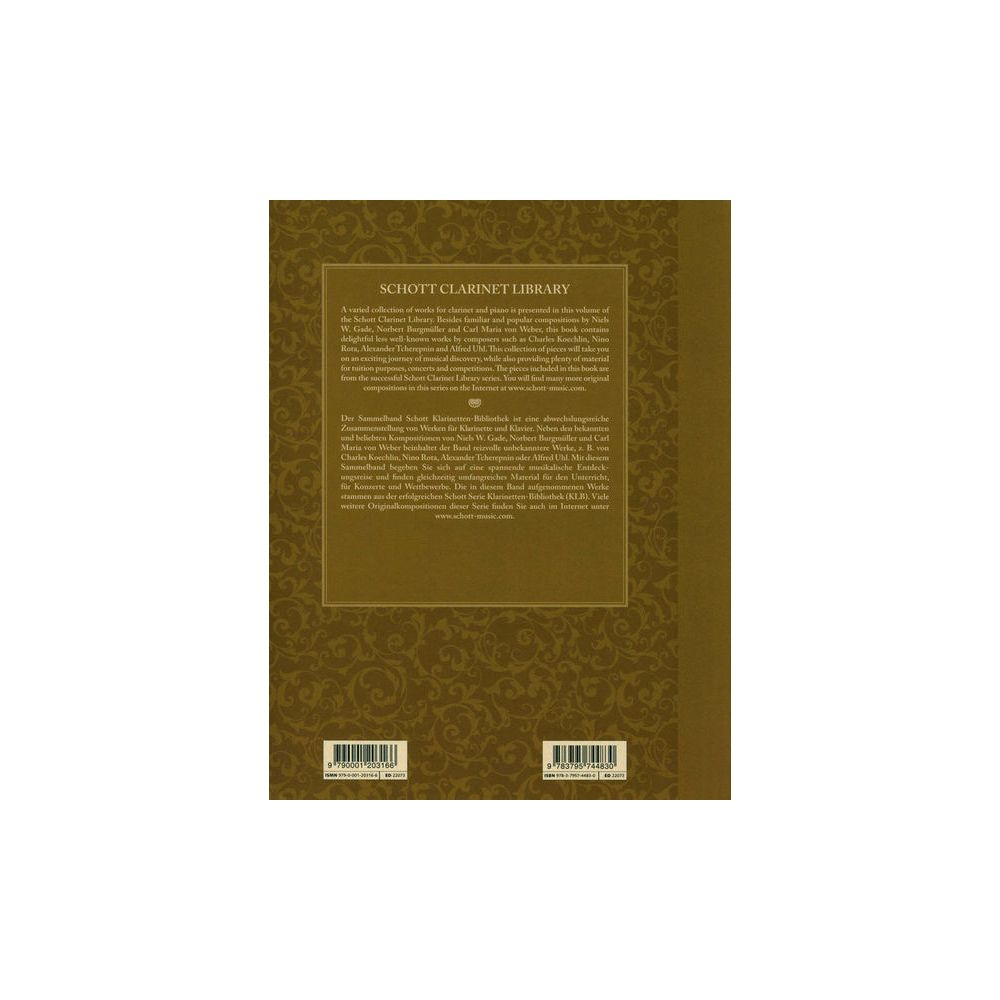 Schott Clarinet Library – Thomann Ireland