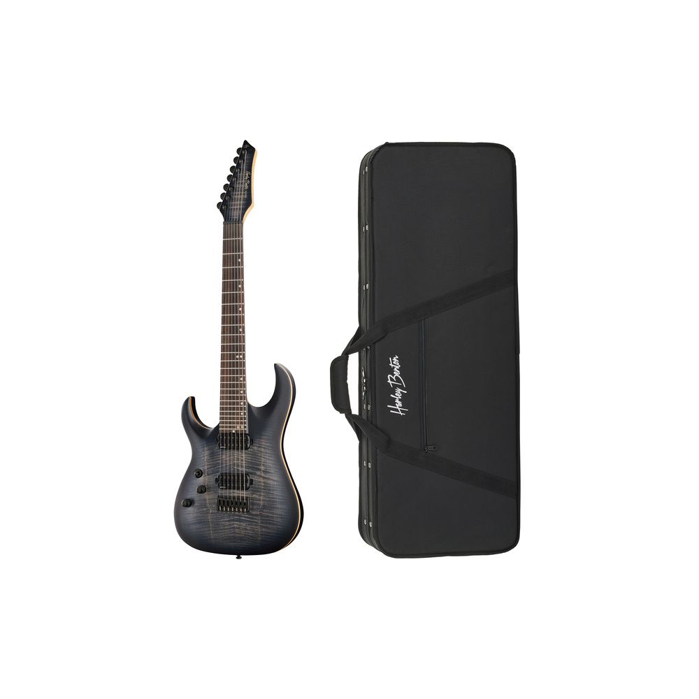 Harley Benton Amarok 7 LH BKNT Flame w/Case – Thomann Ireland