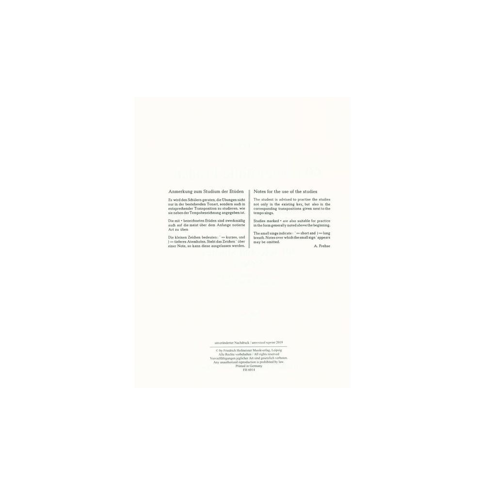 Friedrich Hofmeister Verlag Kopprasch 60 Etüden Horn 1 – Thomann Ireland