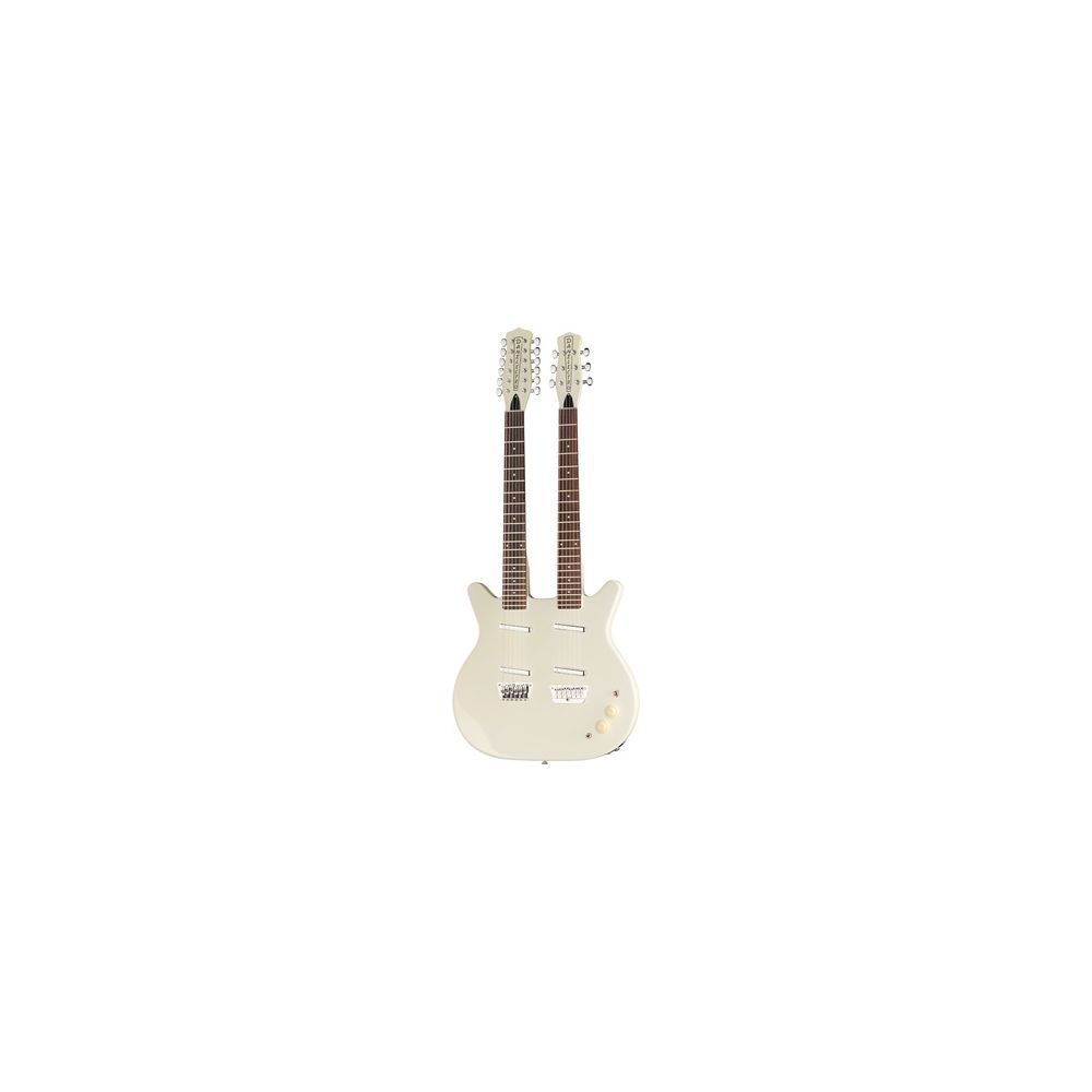 Danelectro Doubleneck 612 White B