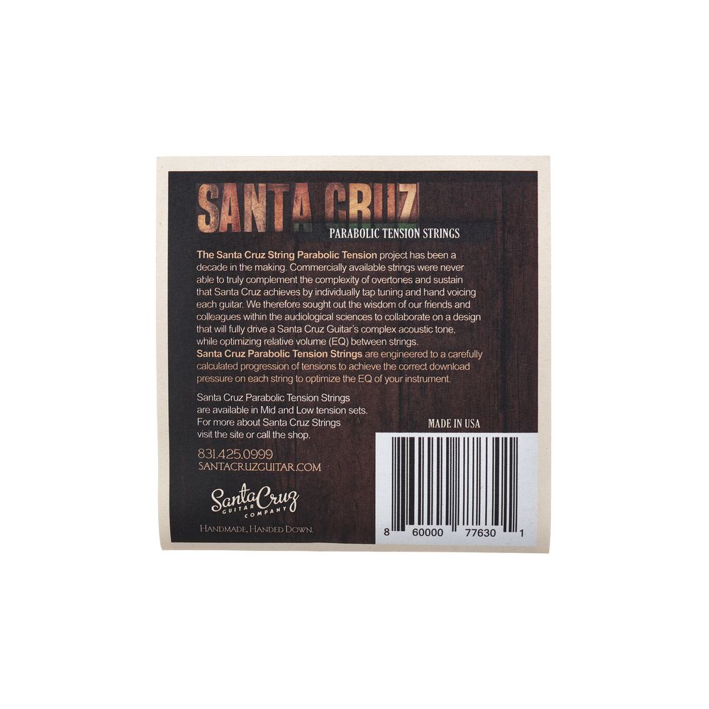 Santa Cruz Parabolic String Set Low – Thomann Ireland