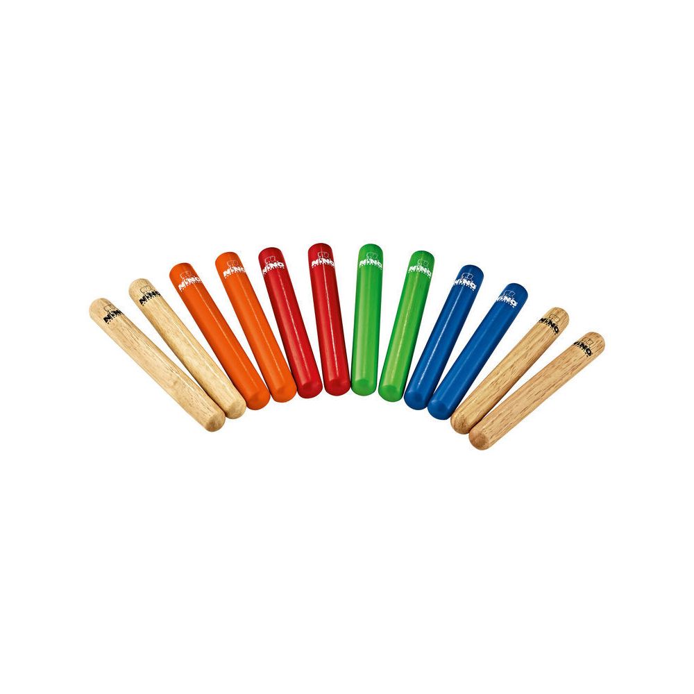 Nino Coloured Claves Set 6pc – Thomann Ireland