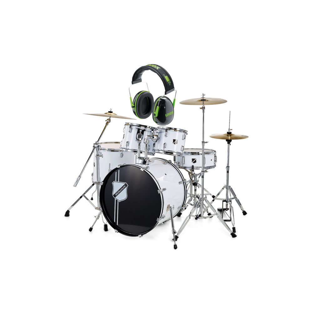 Millenium Focus 20 Drum Bundle White – Thomann Ireland