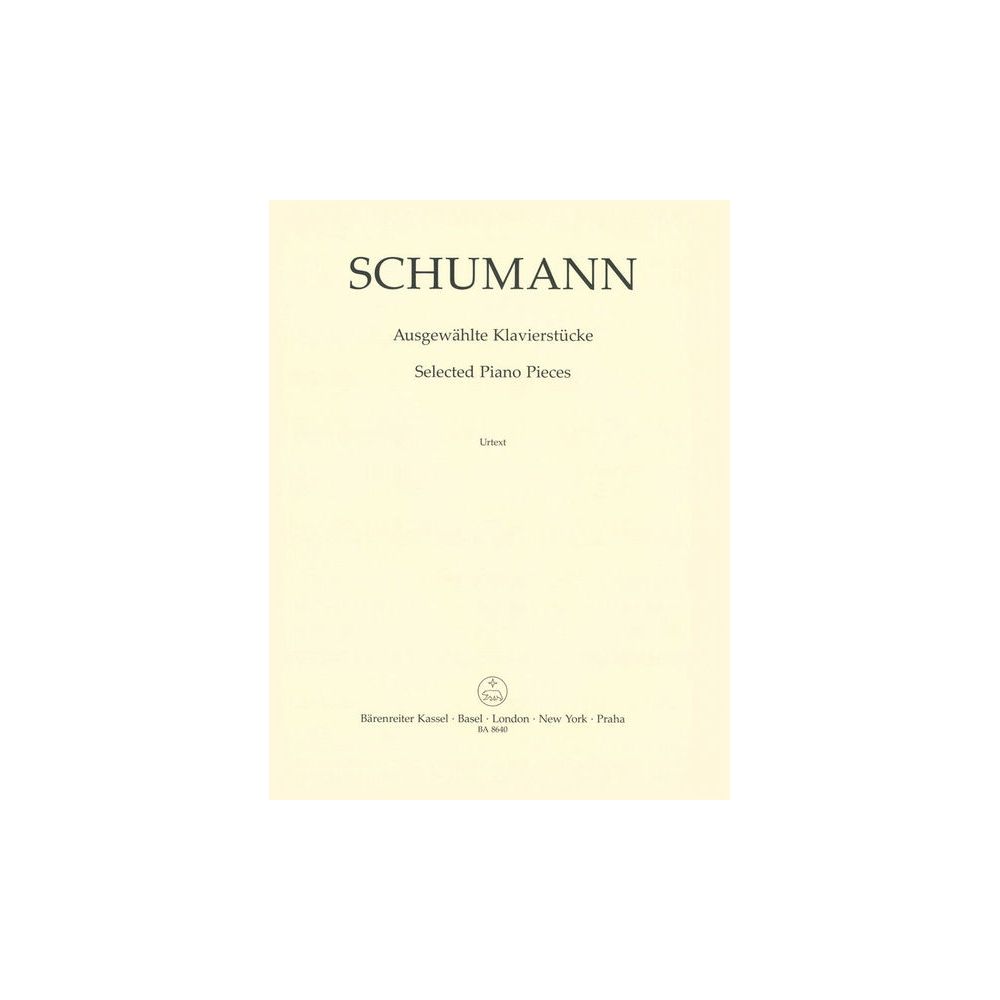 Bärenreiter Schumann Ausgewählte Klavier – Thomann Ireland