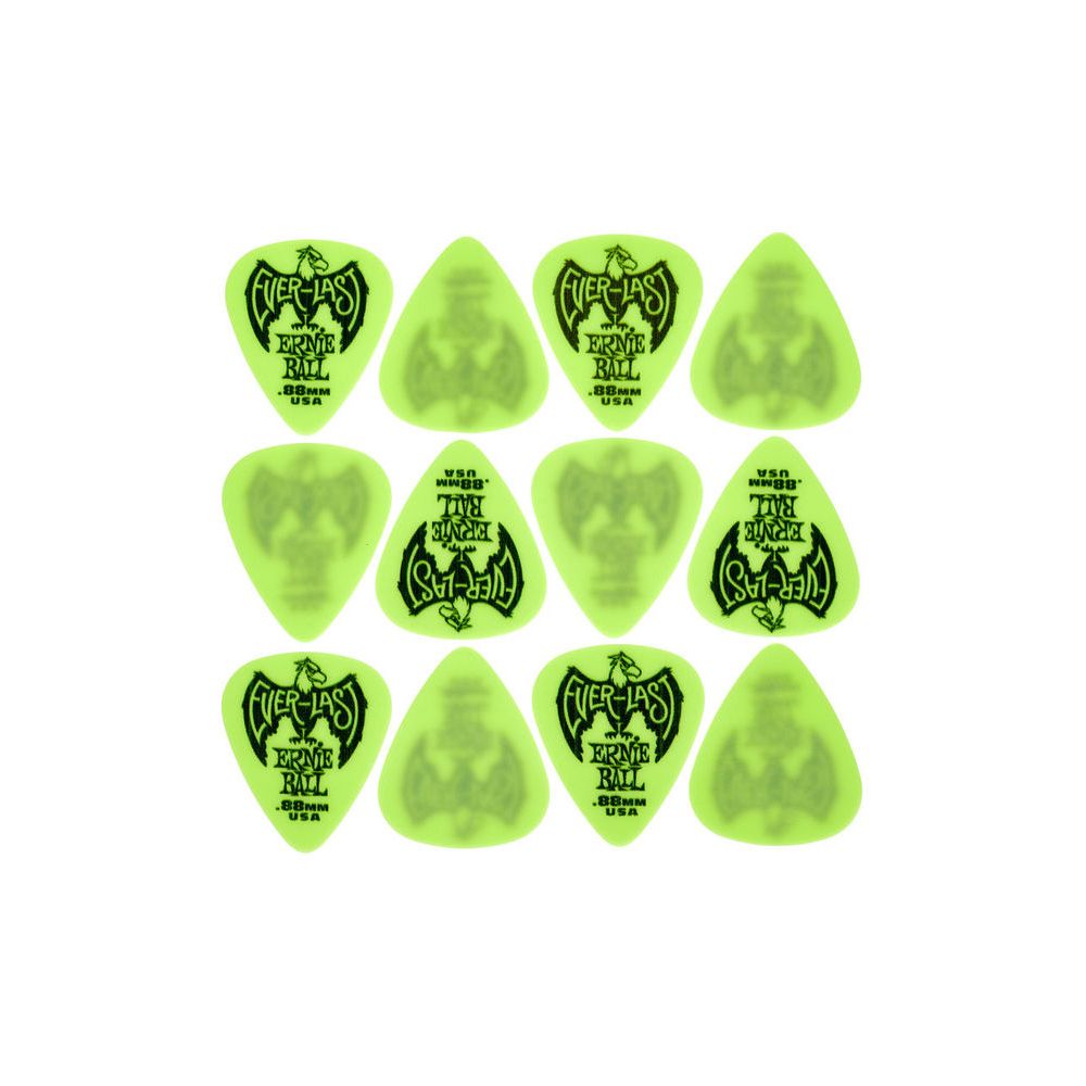 Ernie Ball Everlast Picks 0,88 mm Green – Thomann Ireland