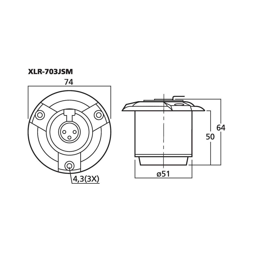 Monacor XLR