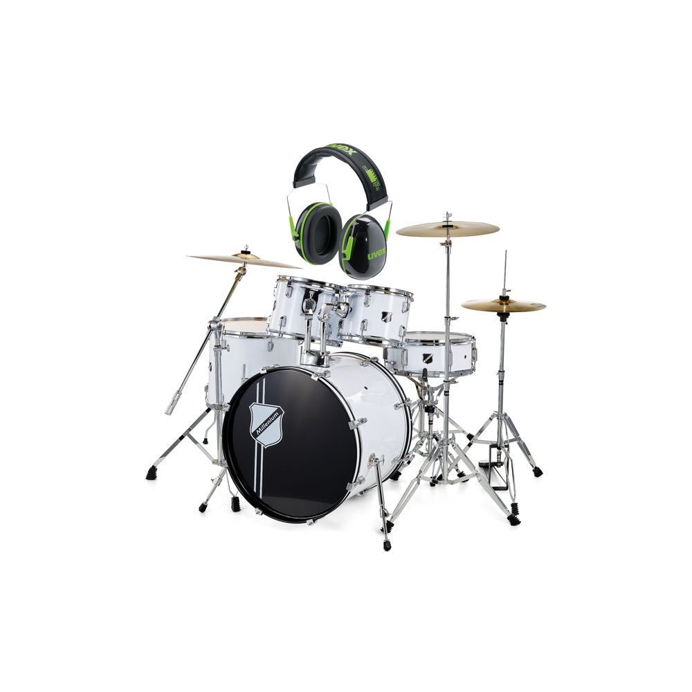 Millenium Focus 22 Drum Bundle White – Thomann Ireland