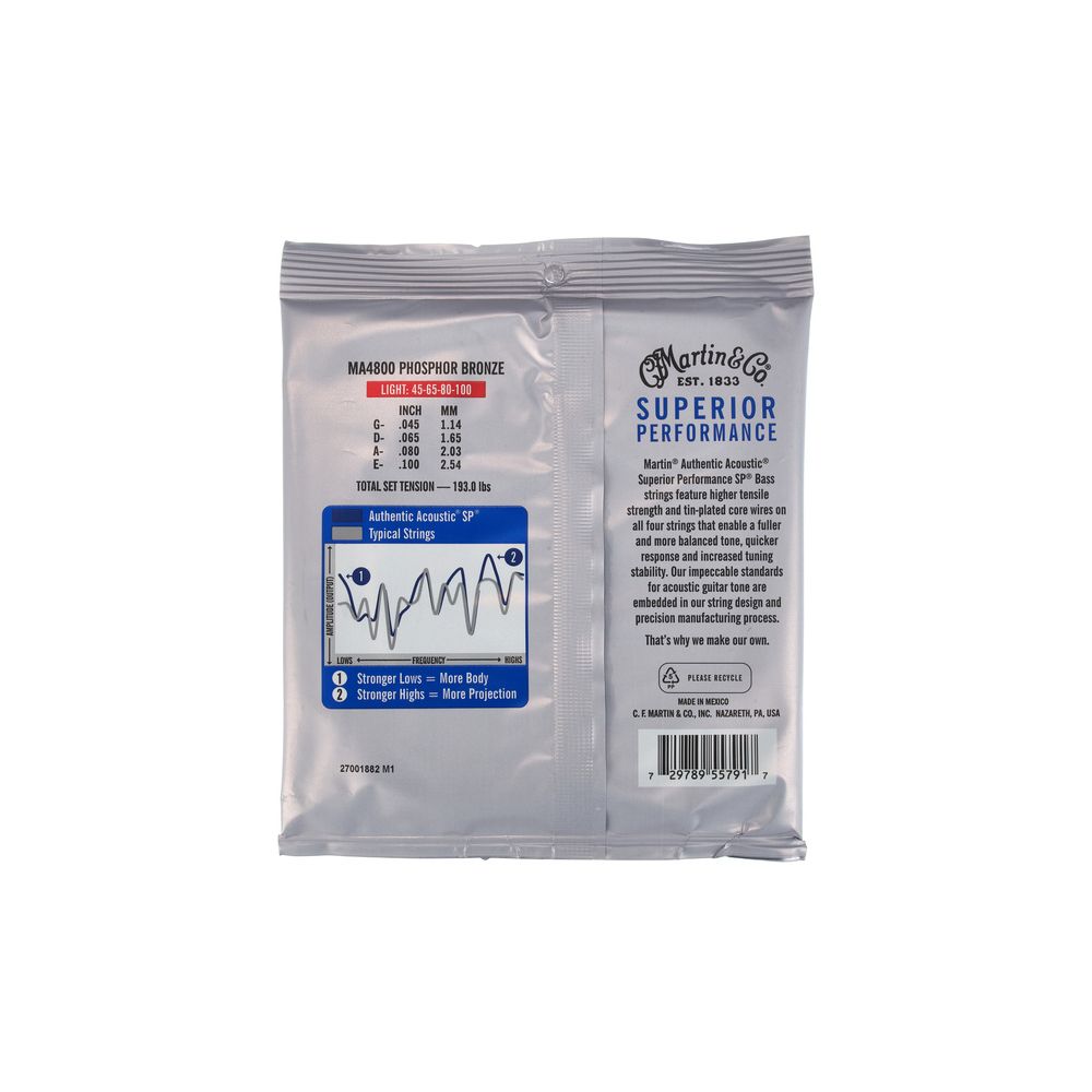 Martin Guitar MA4800 Acoustic Bass Strings – Thomann Ireland