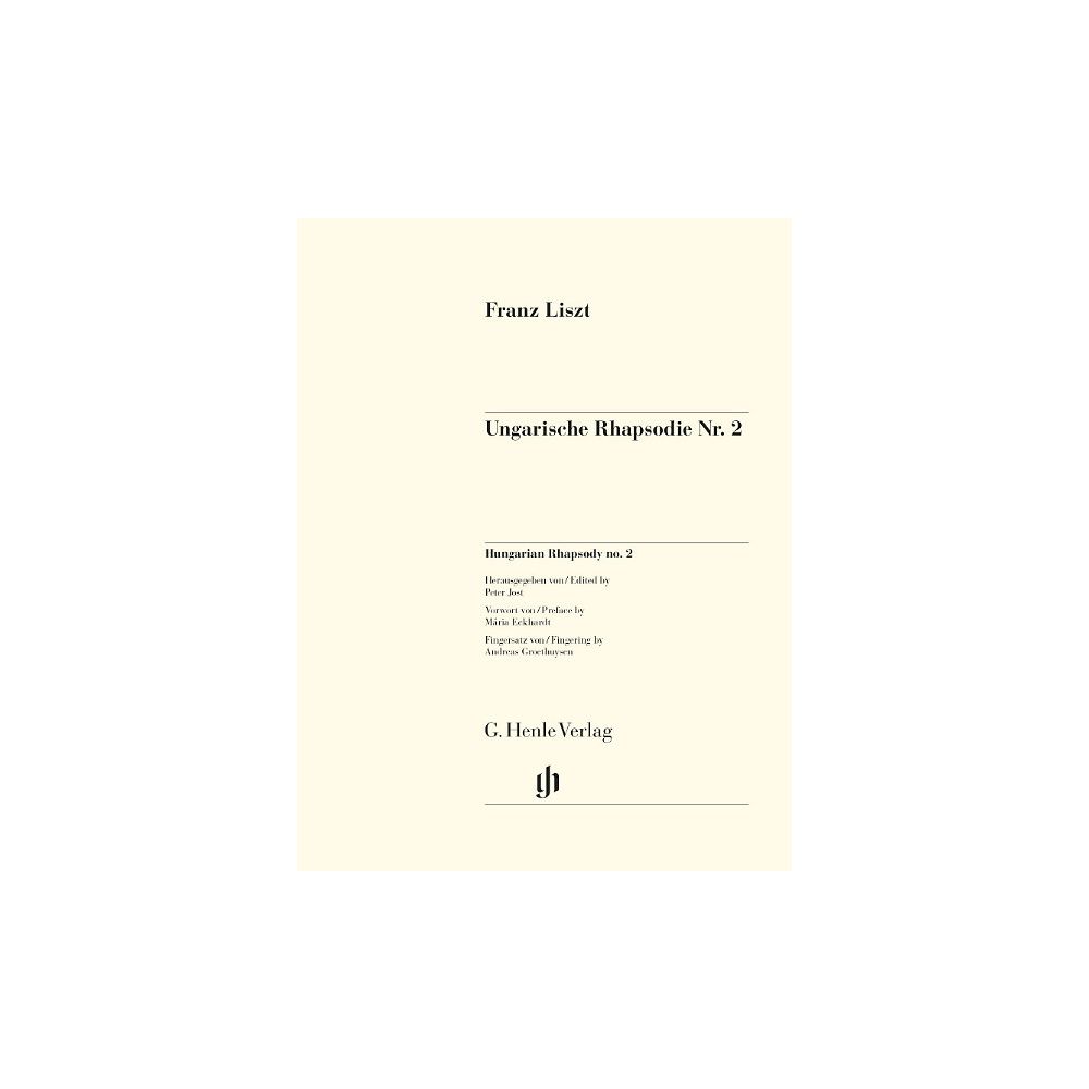 Henle Verlag Liszt Ungarische Rhapsodie 2 – Thomann Ireland