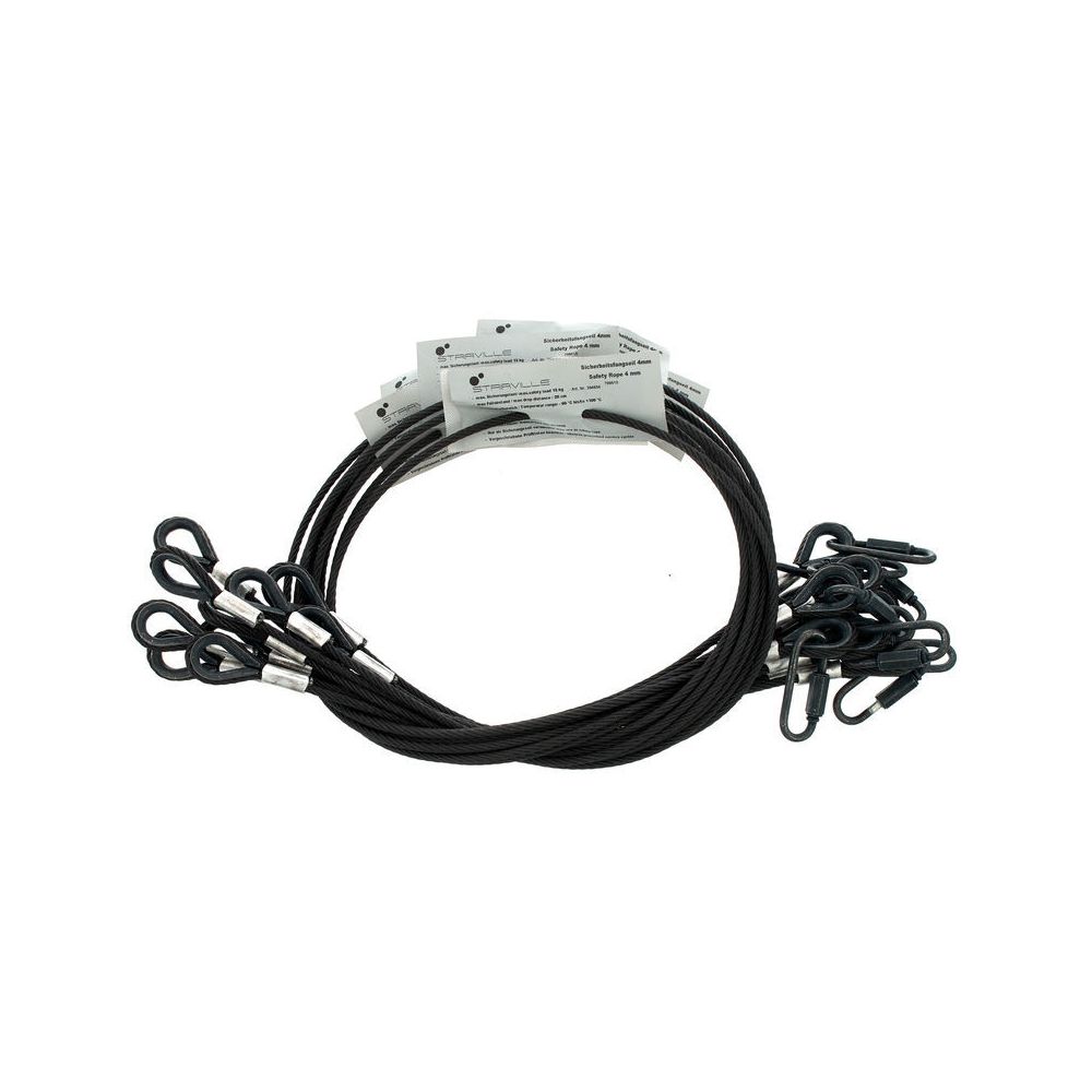 Stairville Safety Set 100cm/4mm Bk 10pcs – Thomann Ireland