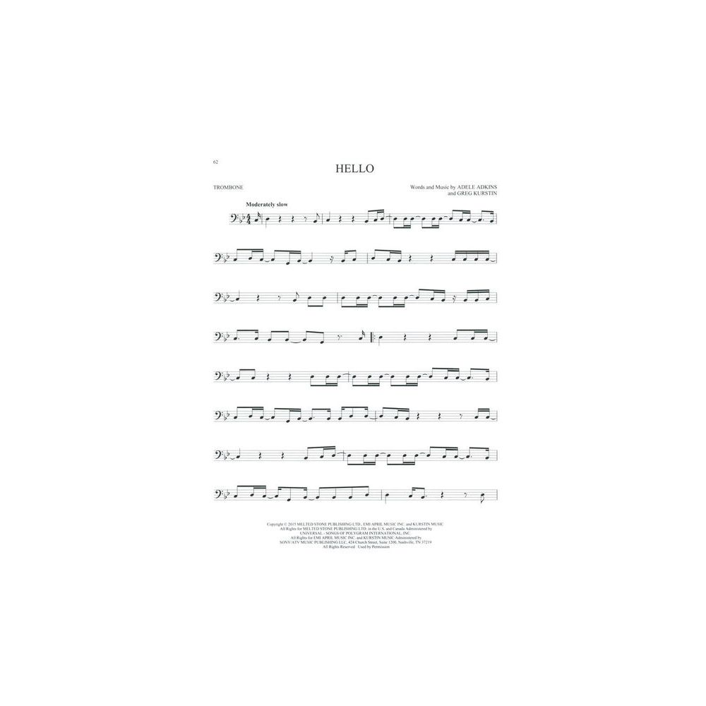 Hal Leonard 101 Hit Songs For Trombone – Thomann Ireland